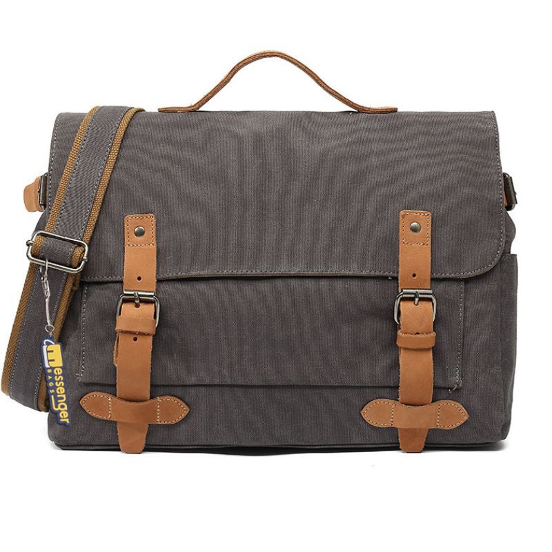 Large vintage canvas messenger bag deals