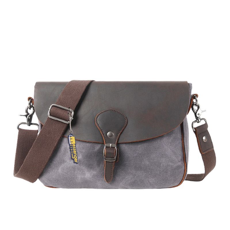 Canvas Small Messenger Bag, Men's Shoulder Bags