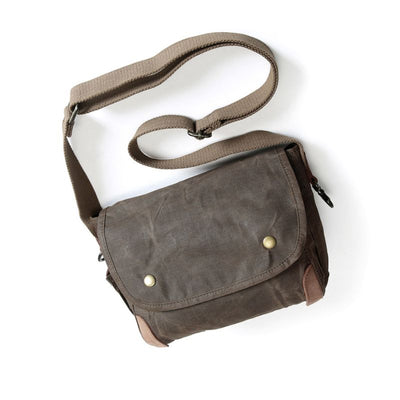 Small Waxed Canvas Crossbody Bag