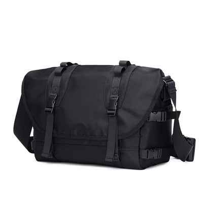 Black-Tactical-Messenger-Bag-Front-Side