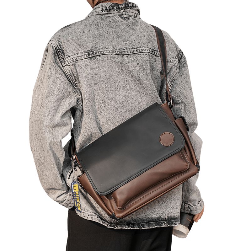 Black-and-Brown-Messenger-Bag-Wear-By-Model