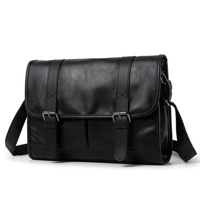 Faux-Leather-Messenger-Bag-Front-Side