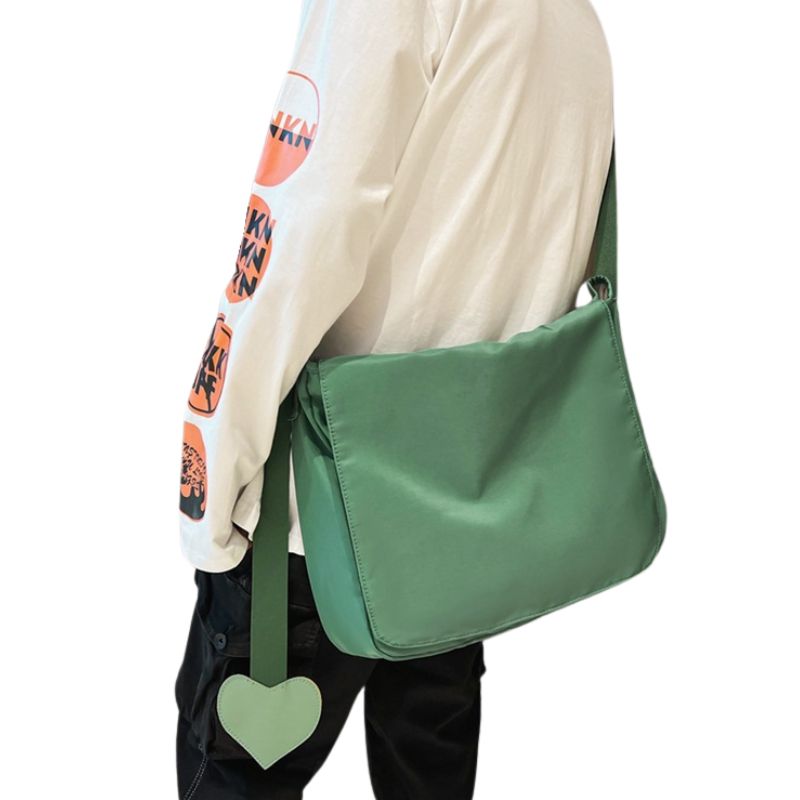 Heart-Messenger-Bag-green-color