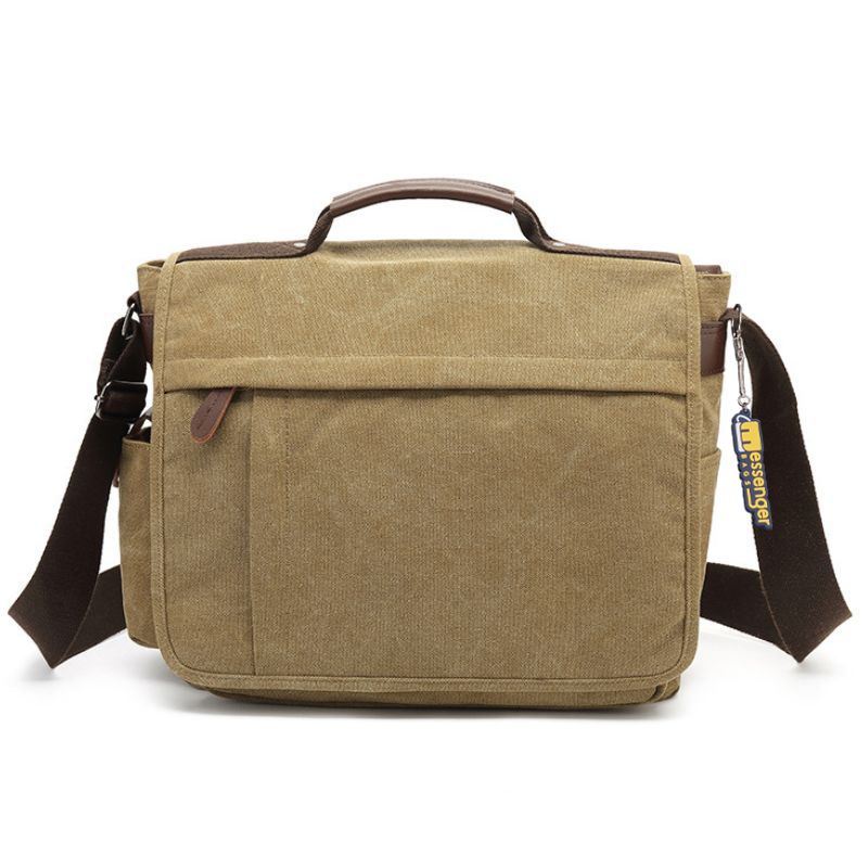 canvas crossbody bags for travel Large Canvas Messenger Bag