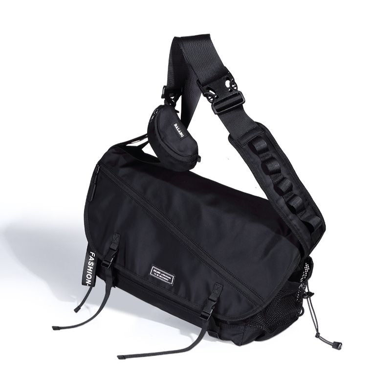1607 Large Messenger Bag Black - ULTIMEIK | 60% - Asian