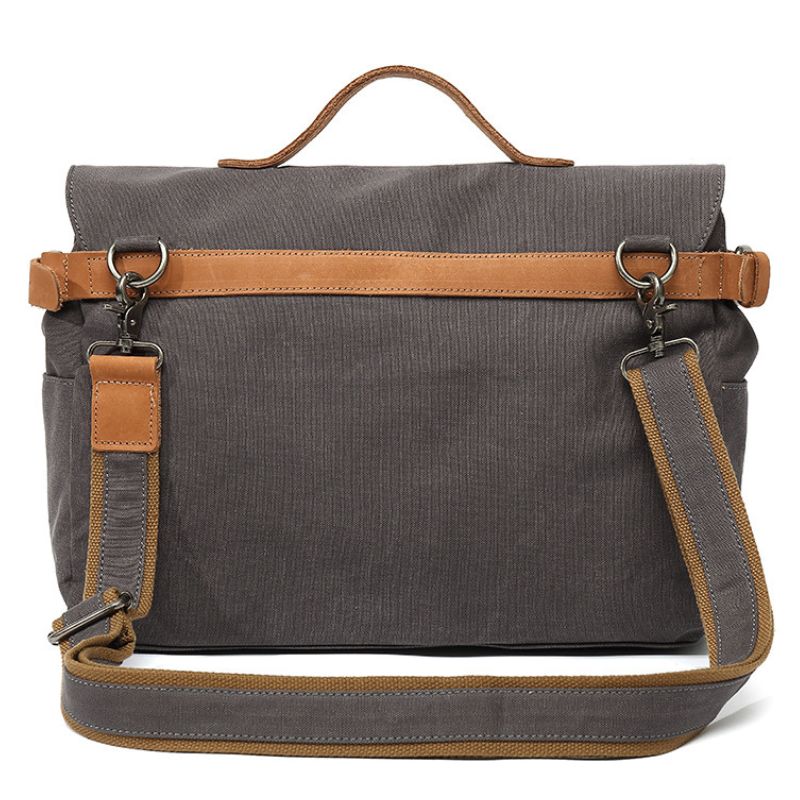 Large vintage canvas messenger bag discount