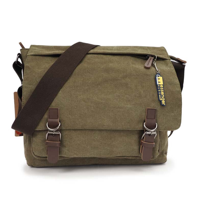 Large-Waxed-Canvas-Messenger-Bag-dark-brown-Color