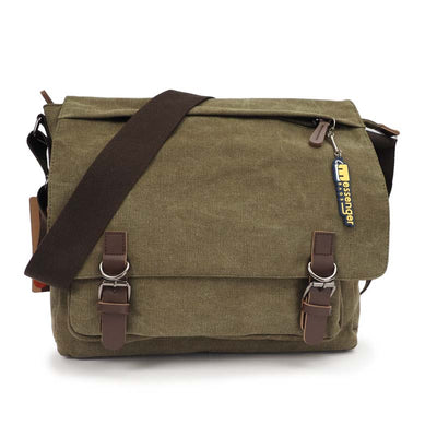 Large-Waxed-Canvas-Messenger-Bag-dark-brown-Color
