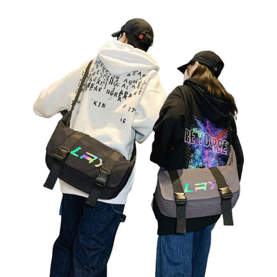 Medium-Reflective-Messenger-Bag-wear-by-models