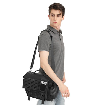 Satchel-Messenger-Bag-wear-by-model