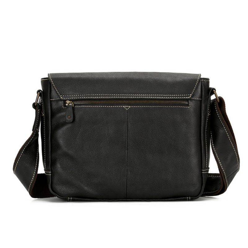 Small-Black-Leather-Messenger-Bag-back