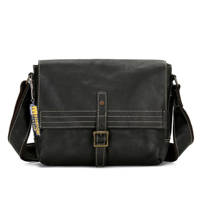 Small-Black-Leather-Messenger-Bag-front
