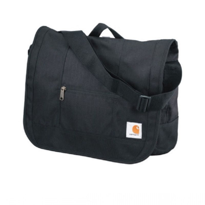 carhartt bag practical crossbody men women travel shoulder messenger satchel WIP "Jake Messenger" Black - Four inside pockets hold your phone Cross Body Snap Bag |