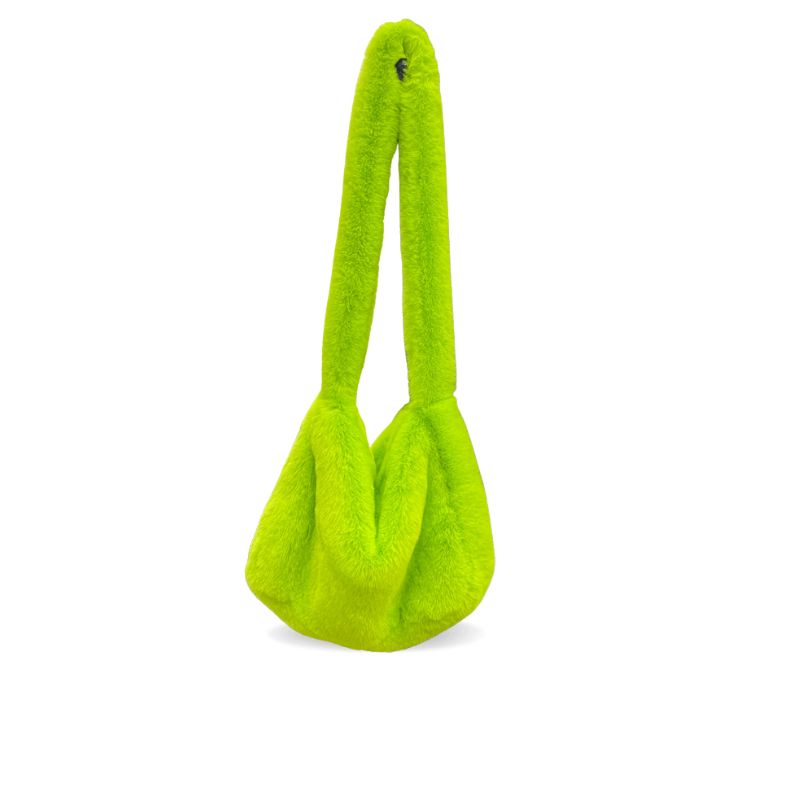 small-messenger-bag-with-colorful-faux-fur-lime-green